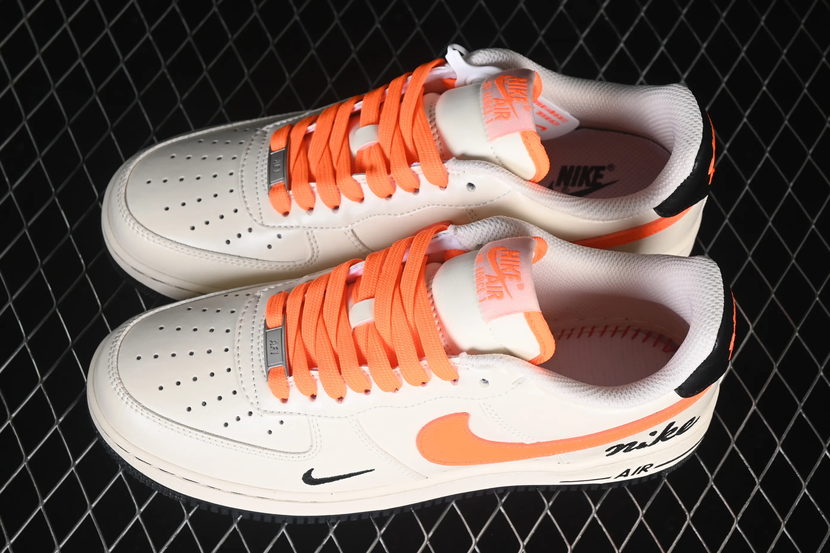 All categories Nk Air Force 1 Air Force series Nk Air Force 1 Low Air Force low-top Nike Air Force 1'07 Low off-white bright orange Air Force low-top casual sneakers NH0601-582